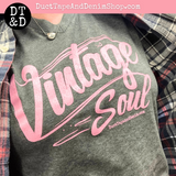 Vintage Soul Short Sleeve T-Shirt, Pink