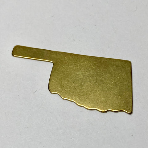 Mini Brass Oklahoma Charm