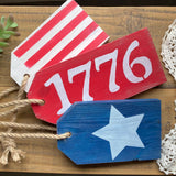 1776 Patriotic Door Hanger Tags