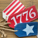 1776 Patriotic Door Hanger Tags