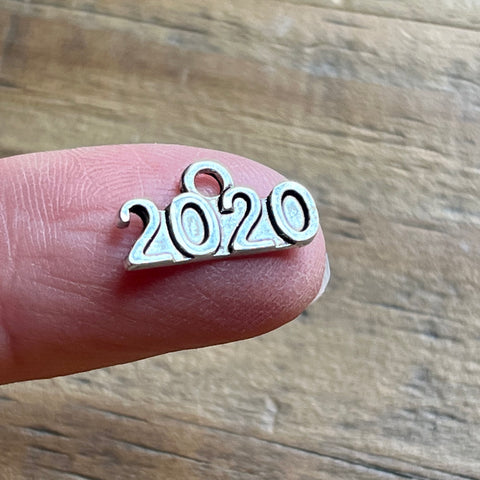 2020 Charm, Antiqued Silver (1)
