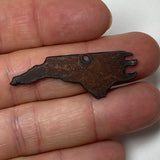 Mini Rusty Metal North Carolina Charm
