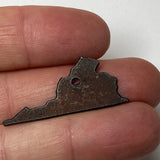 Mini Rusty Metal Virginia Charm
