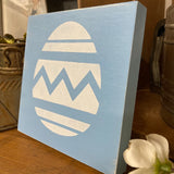 Easter Egg, Blue Mini Easter Sign