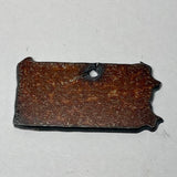Mini Rusty Metal Pennsylvania Charm