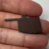 Mini Rusty Metal Oklahoma Charm