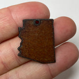 Mini Rusty Metal Arizona Charm