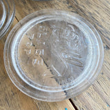 Vintage Clear Glass Mason Jar Lid (1)