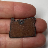 Mini Rusty Metal Oregon Charm
