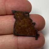 Mini Rusty Metal Missouri Charm