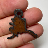 Mini Rusty Metal Alaska Charm