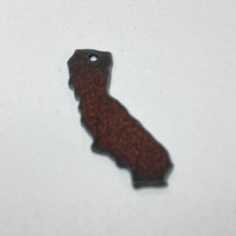 Mini Rusty Metal California Charm
