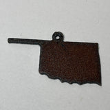 Mini Rusty Metal Oklahoma Charm