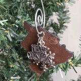 2023 Hawaii Christmas Ornament with Merry Christmas & Brass Heart Tag