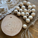 Wood Bead Door Knob Hanger Kit (1)