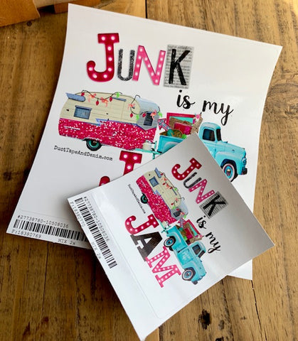 Junk is My Jam Sticker - 3 Sizes