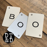 Vintage Letter Playing Cards - A-Z