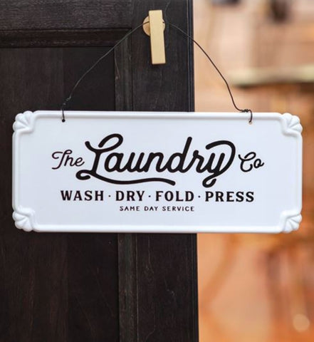 The Laundry Co. Vintage Hanging Sign - CLEARANCE