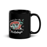Home for the Holidays Camper Mug - Black Double Facing