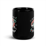 Home for the Holidays Camper Mug - Black Double Facing