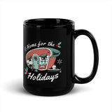 Home for the Holidays Camper Mug - Black Double Facing