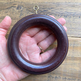 Large Curtain Ring, 4", Dark Brown