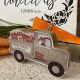 Farm Fresh Carrots Chunky Truck Shelf Sitter - CLEARANCE