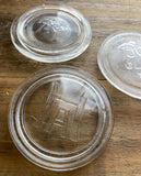 Vintage Clear Glass Mason Jar Lid (1)