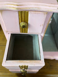 Pink & Gold Floral Jewelry Cabinet