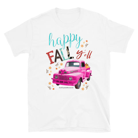 Happy Fall Y'all Short-Sleeve Unisex T-Shirt