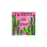 Stuck on You Cactus Valentine Sticker