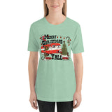 Merry Christmas Y'all T-Shirt with Red Camper
