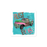 Rust or Bust Vintage Pickup Truck Sticker