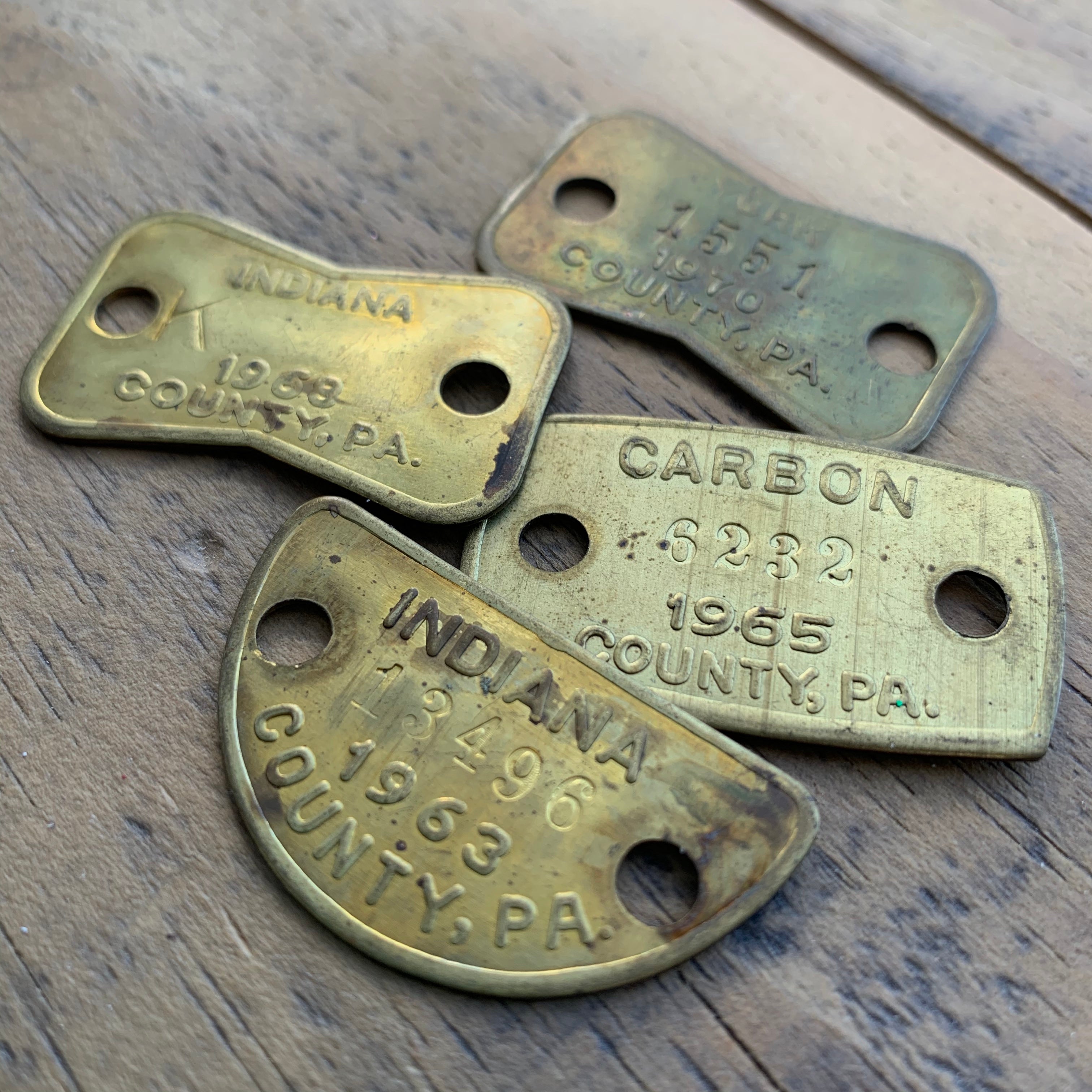 セットアップ (1) Tags Dog Brass Vintage – Denim and Tape Duct アクセサリー