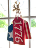1776 Patriotic Door Hanger Tags
