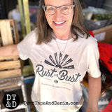 Rust or Bust - Unisex t-shirt - Heather Dust