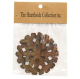 Rusty Snowflakes, Large (3) - 3 1/8" Inch