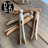 Vintage Wooden Clothespin (1)