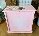 Pink & Gold Floral Jewelry Cabinet