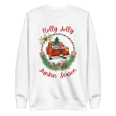Holly Jolly Junkin' Season - Unisex Sweatshirt - White