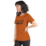 Charmingly Vintage Burnt Orange Unisex Short Sleeve T-shirt