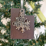 2024 Utah Christmas Ornament with Merry Christmas Charm & Brass Heart Tag