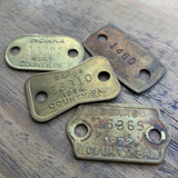 Vintage Brass Dog Tags (1)