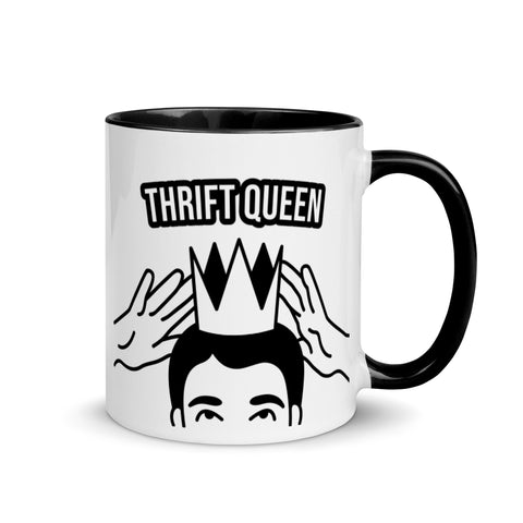 Thrift Queen Meme Mug with Color Inside