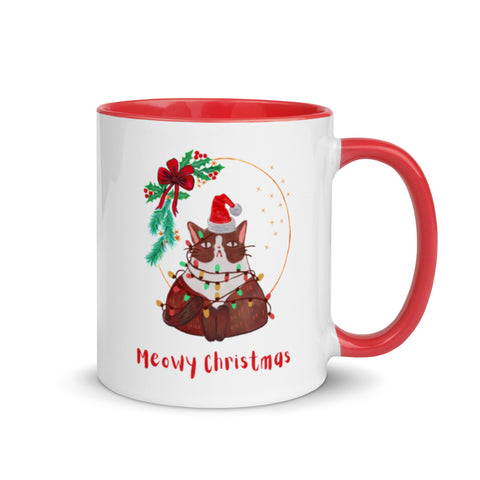 Meowy Christmas Mug - Double Facing