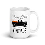 Farm Fresh Vintage Truck with Pumpkins Coffee Mug