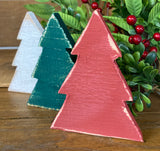 Mini Wood Christmas Tree for Holiday Tiered Tray Decor
